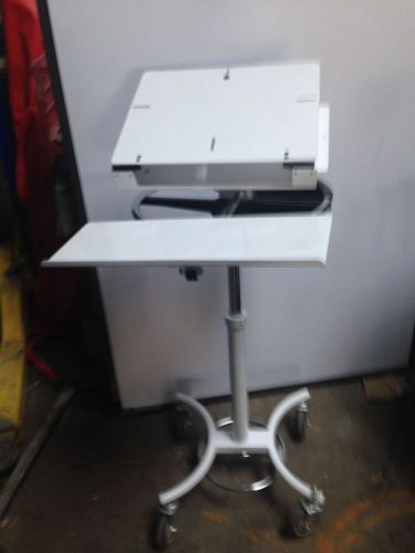 NEW ADJUSTABLE MOBILE MEDICAL DENTAL LAPTOP COMPUTER WORKSTATION CART STAND