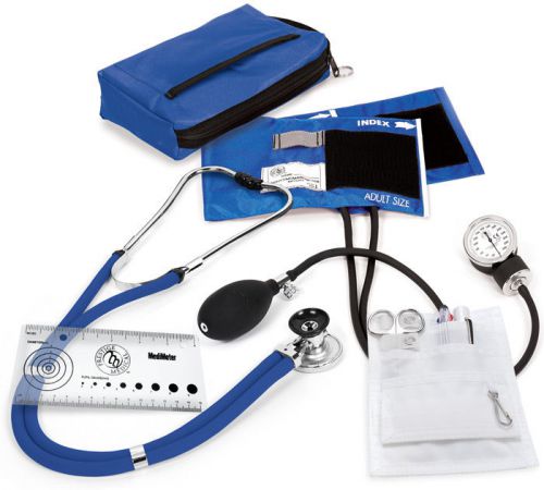Aneroid sphygmomanometer / sprague - rappaport nurse kit in royal blue for sale
