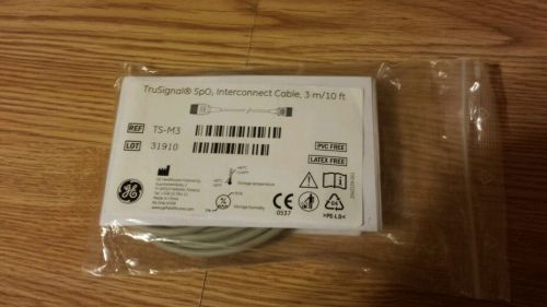 Genuine GE Ohmeda Trusat TruSignal SpO2 Adapter Interconnect Cable 3m/10ft TS-M3