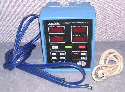 Critikon dinamap vital signs monitor 8100 with hose for sale