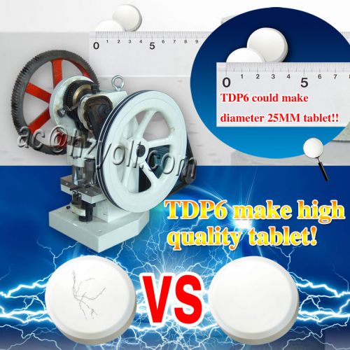 hot sale TDP -6 single punch tablet press machine 3600pcs/h