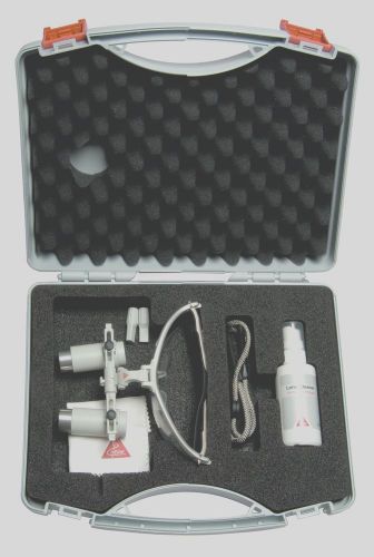 Heine 3.5x Binocular loupe i-view type with standard accessories in case