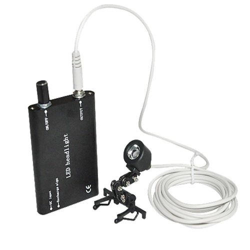 New portable black head light lamp for dental surgical medical binocular loupe for sale
