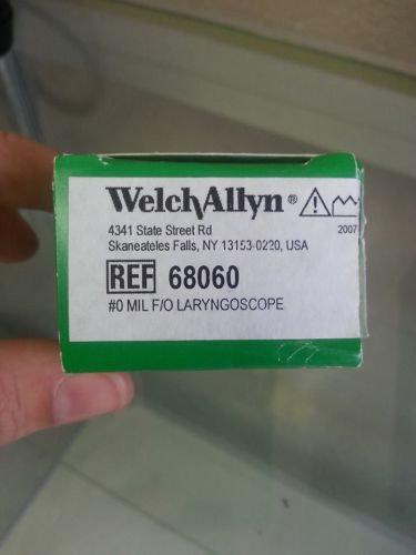Welch Allyn Miller Halogen Fiber Optic Laryngoscope - 68060