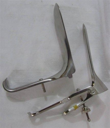 Lot of 2 large vaginal speculums stainless steel for sale
