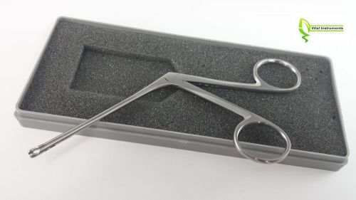 Hartman-herzfield ear forceps 2mm cup forceps 3&#034; shaft sinus ent surgical + case for sale