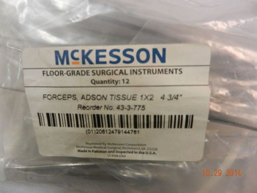 Adson Tissue Forceps, 4 3/4&#034;, 1 x 2 Teeth