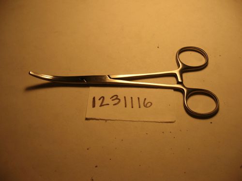 ROCHESTER/ PEAN HEMOSTAT FORCEP CURVED/SERRATED &#034;6 1/4&#034;