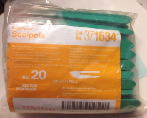 Bard-Parker Scalpels No. 20 - 100 Pieces - Non Sterile - Free Shipping