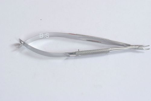 SS Troutman Micro Needle Holder 11mm long jaws Ophthalmic Eye Instrument 1
