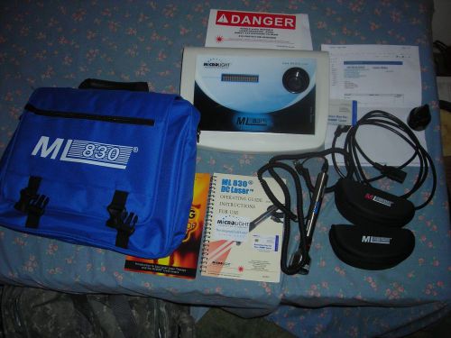 Cold Laser Pain Therapy-Microlight ML 830 DC Console (FDA Approved) Lightly Used
