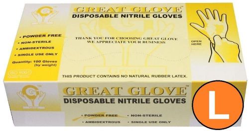 Nitrile Gloves Powder Free LARGE 1000 Count