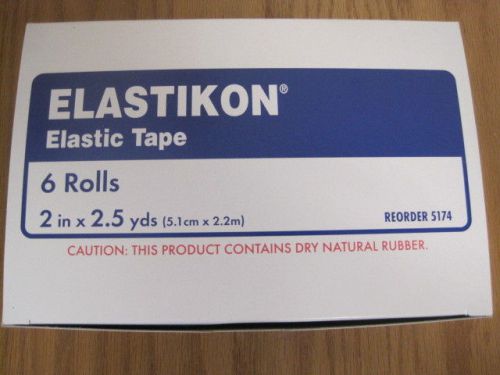 Box of 6 rolls of elastic adhesive tape 2&#034;x2.5yds   elastikon  p/n: 5174 for sale