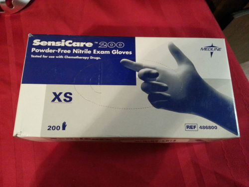 Sensicare 200 powder-free nitrile exam gloves xs for sale