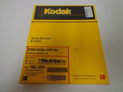 Kodak BioMax XAR Film 165-1454 Autoradiography Xray Film 8 X 10 Xray 3 Sheets