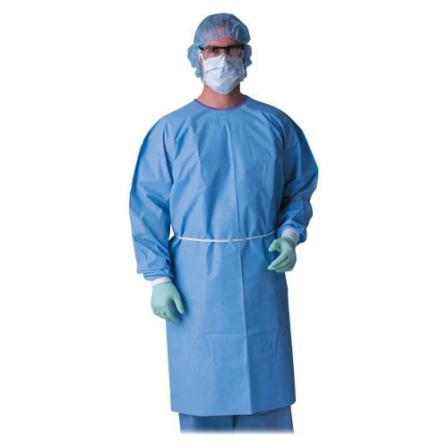 Kazzmere aami level 3 isolation gowns - 50 / case - blue - extra large(xl) for sale