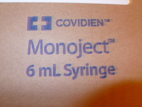 Monoject Softpack Syringe Luer Lock Tip 6cc/6ml BOX of 100