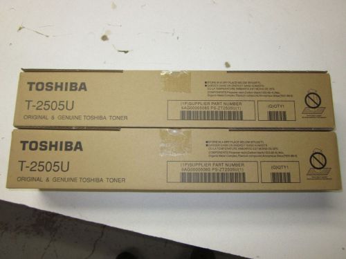 New Genuine Toshiba T-2505U (2 pack) Black Toner e-Studio 2505 2505H 2505F
