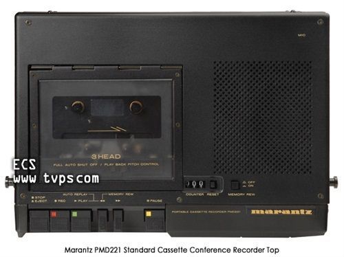 Marantz PMD221 2 Speed Standard Cassette Conference Recorder - Pre-Owned PMD221