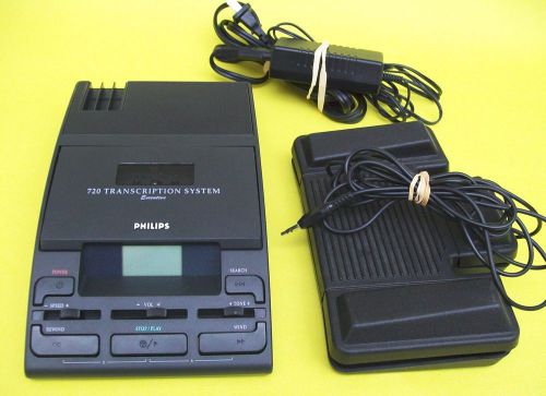 Philips lfh 720 minicassette transcription transcriber machine complete for sale