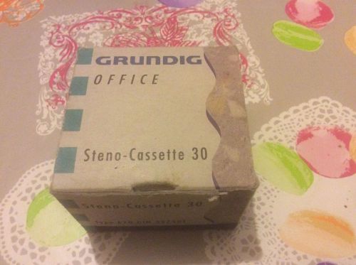 GRUNDIG Office Steno-Cassette 30 &amp; 5 Stuck &amp; mit OVP &amp;