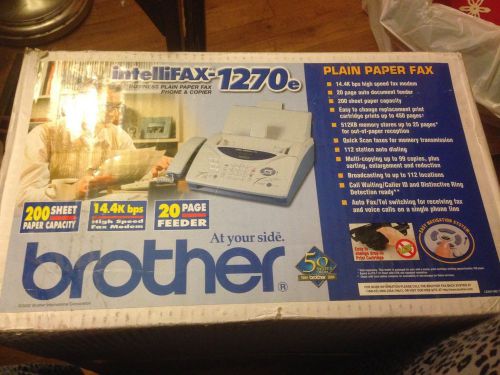 New brother intellifax 1270e fax machine plain paper fax phone and copier 1270e for sale