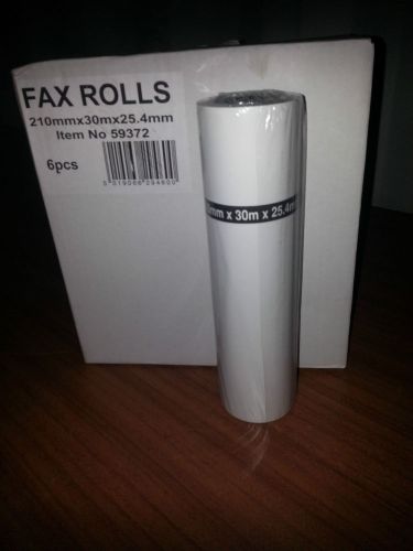 Fax rolls 210mmx30mmx25.4 (6 pcs)