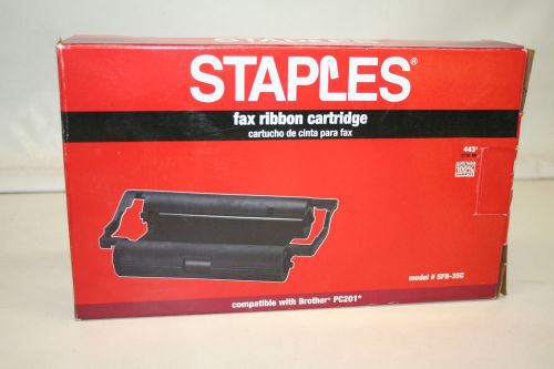 NEW Staples Brand Compatible for Brother PC-201 Fax Ribbon Printing Cartridge