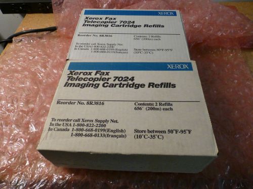 XEROX Fax Telecopier 7024 Imaging Cartridge Refills - QTY 2 Boxes - 8R316
