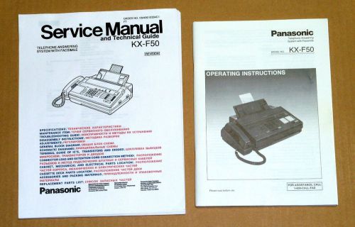 Service Manual &amp; Operating Manual for Panasonic KX-F50 Answering and Facsimile