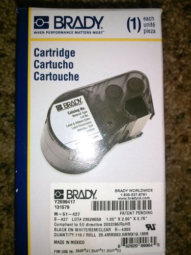 Brady Label Cartridge self laminating vinyl M-51-427
