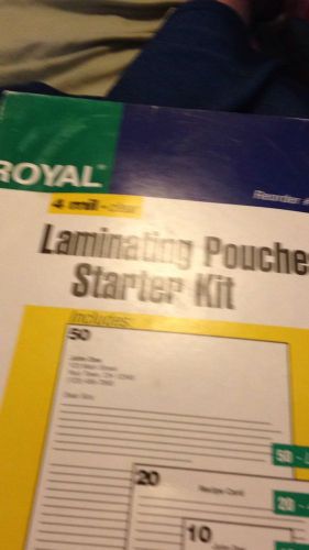 Royal Sovereign Heat Sealed Laminating Pouches