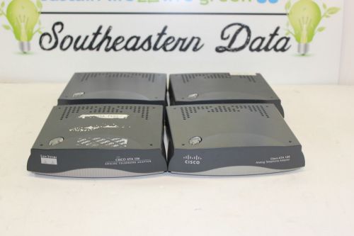 Lot of 4 cisco ata 188/186 analog telephone adapters - base only t2-er4 for sale