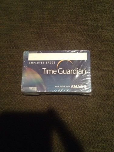 Employee Badge Amano Time Guardian Badges/cards, Single Pack of 25 Cards.(0051)