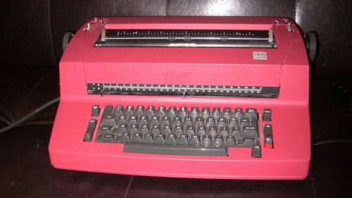 Vintage IBM Selectric II Correcting Electric Typewriter RED
