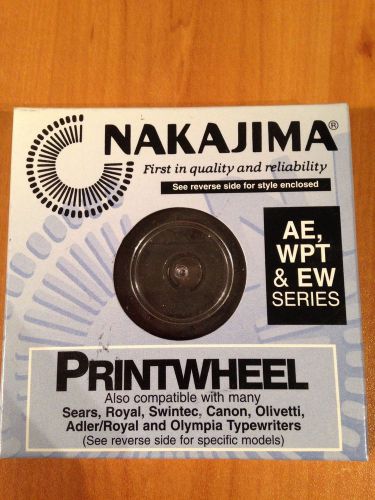 Nakajima Printwheel, NEW  AE, WPT, &amp; EW Series  JNAKE245 Courier 12