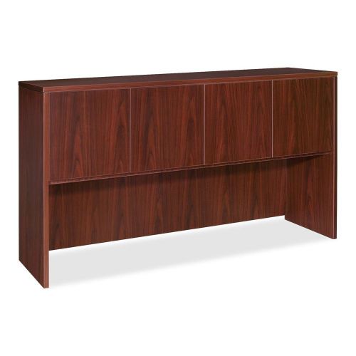 Lorell llr69382 essentials series mahogany laminate desking for sale