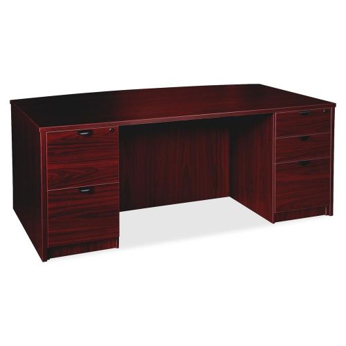 Lorell llr79022 prominence series mahogany laminate desking for sale