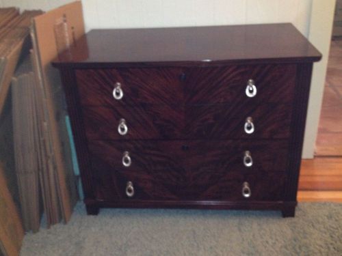 DARK WOOD - TRANSITIONAL STYLE - HOME or  OFFICE LATERAL FILE
