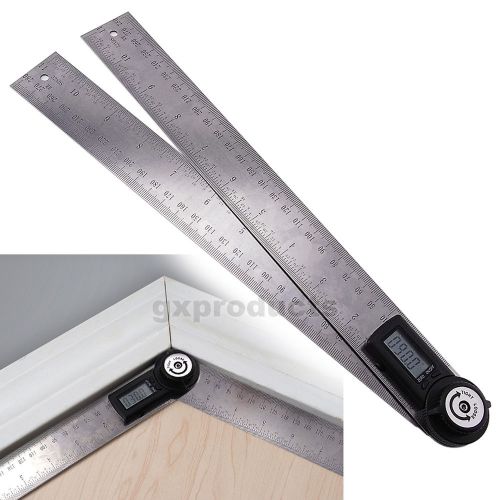 2-in-1 digital angle finder meter 600mm protractor 0~360° stainless steel ruler for sale