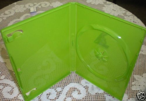 1400 SINGLE XBOX DVD CD CASE Translucent Green  BL73X
