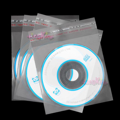 100 Mini CD/DVD-R RW 3 inche (8cm) Plastic Sleeves Flap