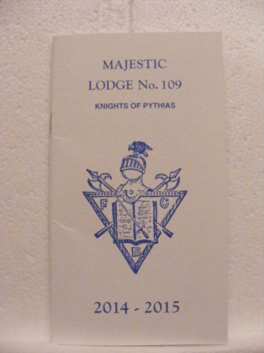 Knights of Pythias Majestic Lodge No. 109 Jewish Calendar/Pocket Planner 2014-15