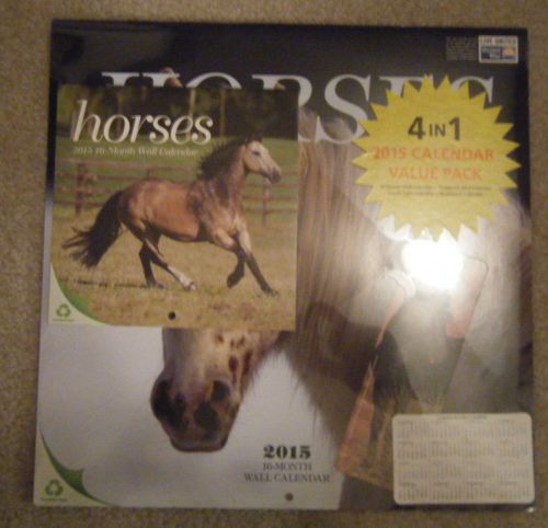 2015 Wall Calendar Horses Value Pack