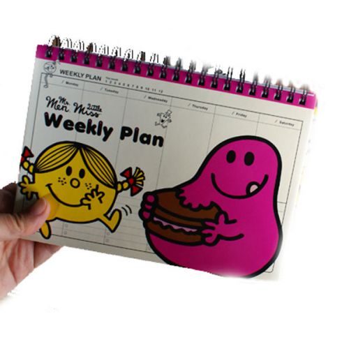 Mr. men weekly planer diary scheduler _ pink for sale