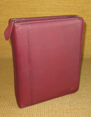 Classic 1.5&#034; Rings | Burgundy LEATHER FRANKLIN COVEY/Quest Planner/Binder USA