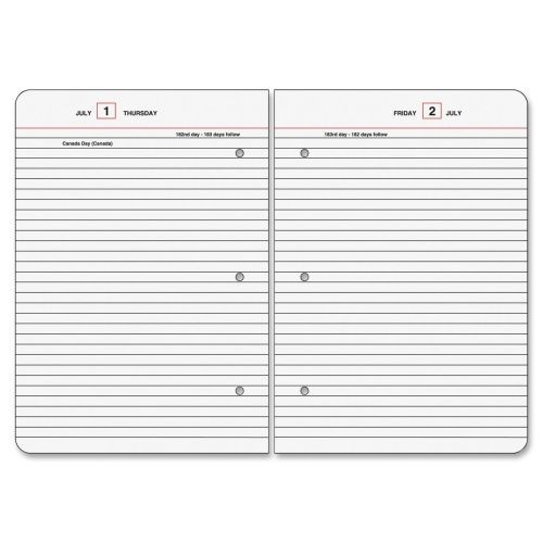 2015 At-A-Glance Loose-Leaf Standard Diary and Refill - 5.75&#034;x8.25&#034;- Red