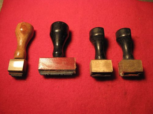 VINTAGE DESK INK PAD STAMPS FROM OLD SHOE STORE