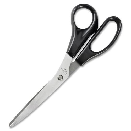 Business source stainless steel scissors - 8&#034; l - black - bsn65647 for sale