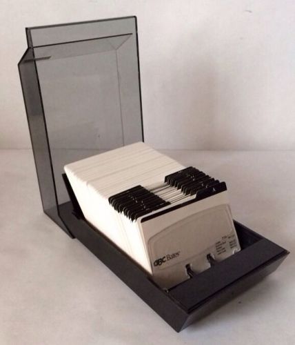 Rolodex index card office file organizer s500c full unused a-xyz dividers cover for sale